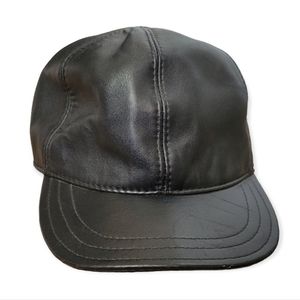 VINTAGE Leather Baseball Cap